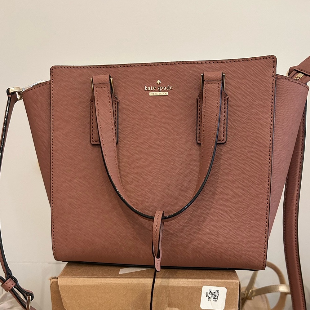 Kate Spade Pink Saffiano Leather Tote Bag